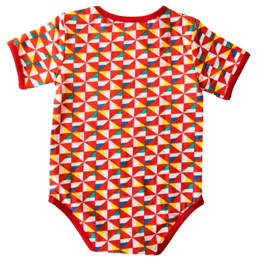 Ola Otter Short Sleeves Bodysuit Pinwheel Parade
