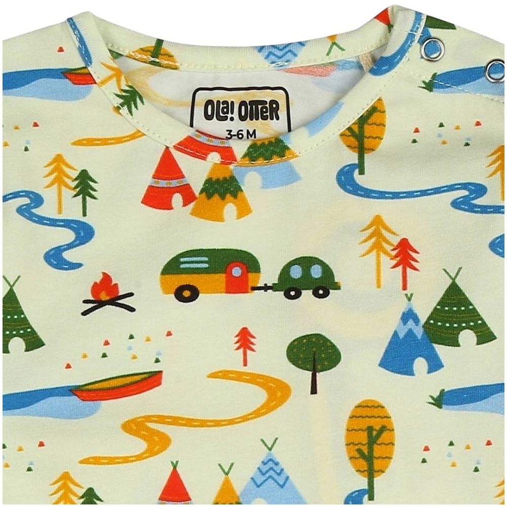 Ola Otter Baby Footie Sleepsuit Happy Camping