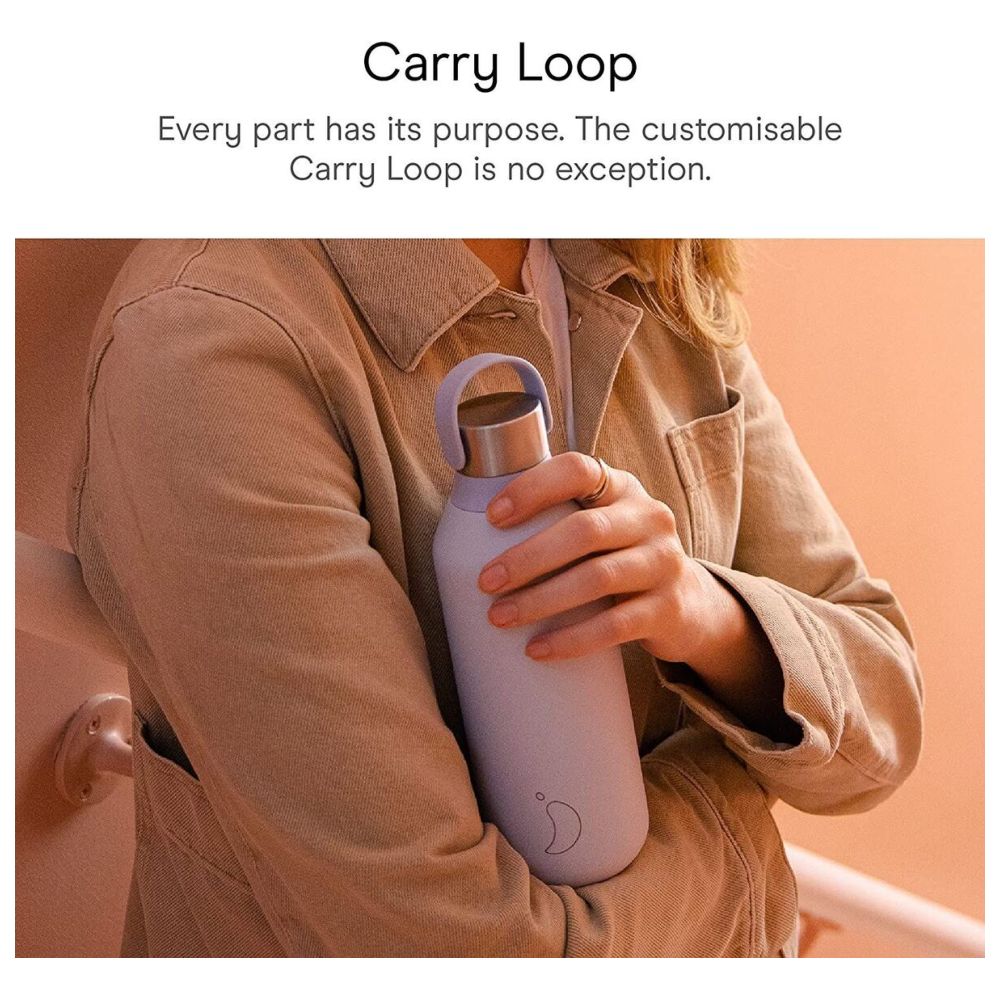 Chillys - Stainless Steel Water Bottle - Peach Orange - 350 ml