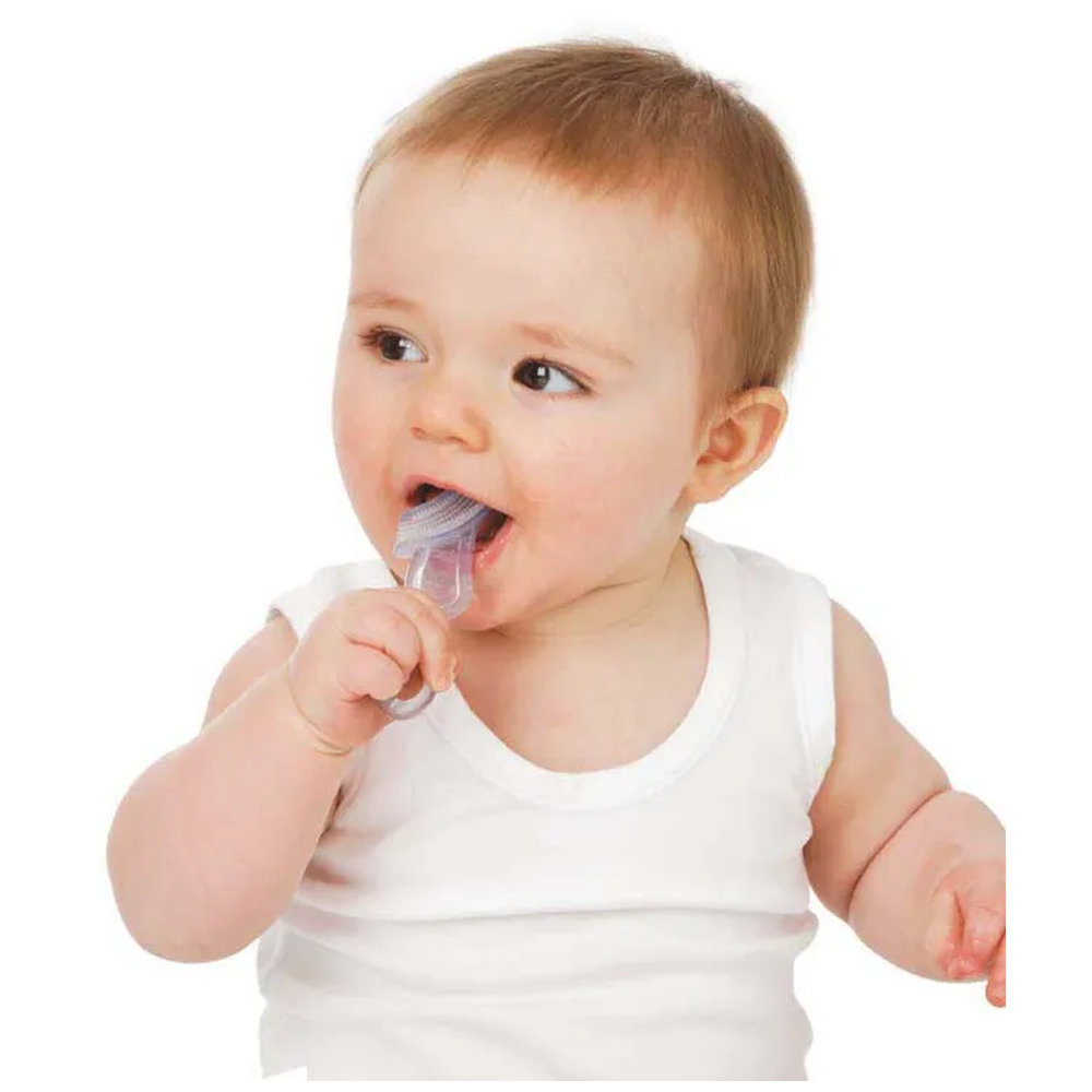 Brush Baby - Soft Teether Brush For Babies And Toddlers - Clear