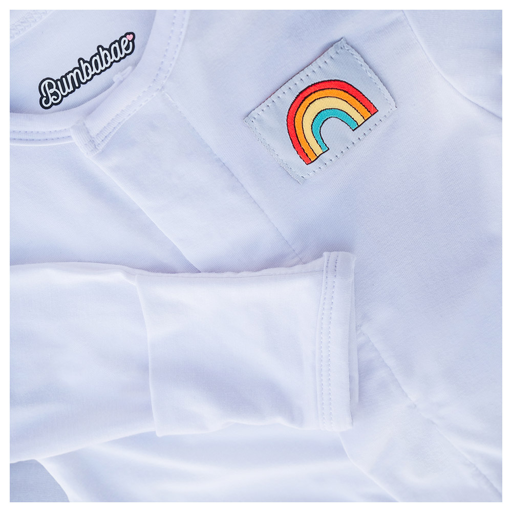 Bumbabae Magnetic Clasp Sleepsuit Stamp of Rainbow