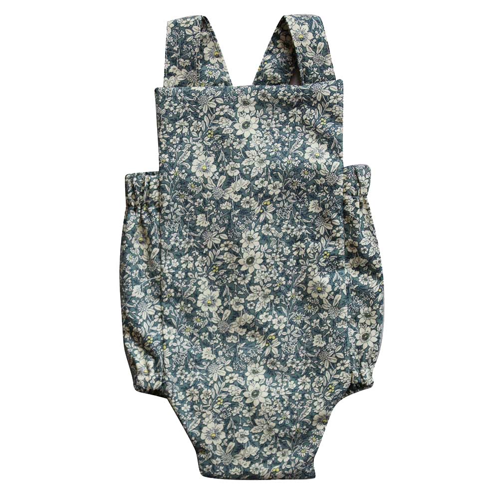 Baby Brave Floral Baby Bodysuit Vintage - Sage