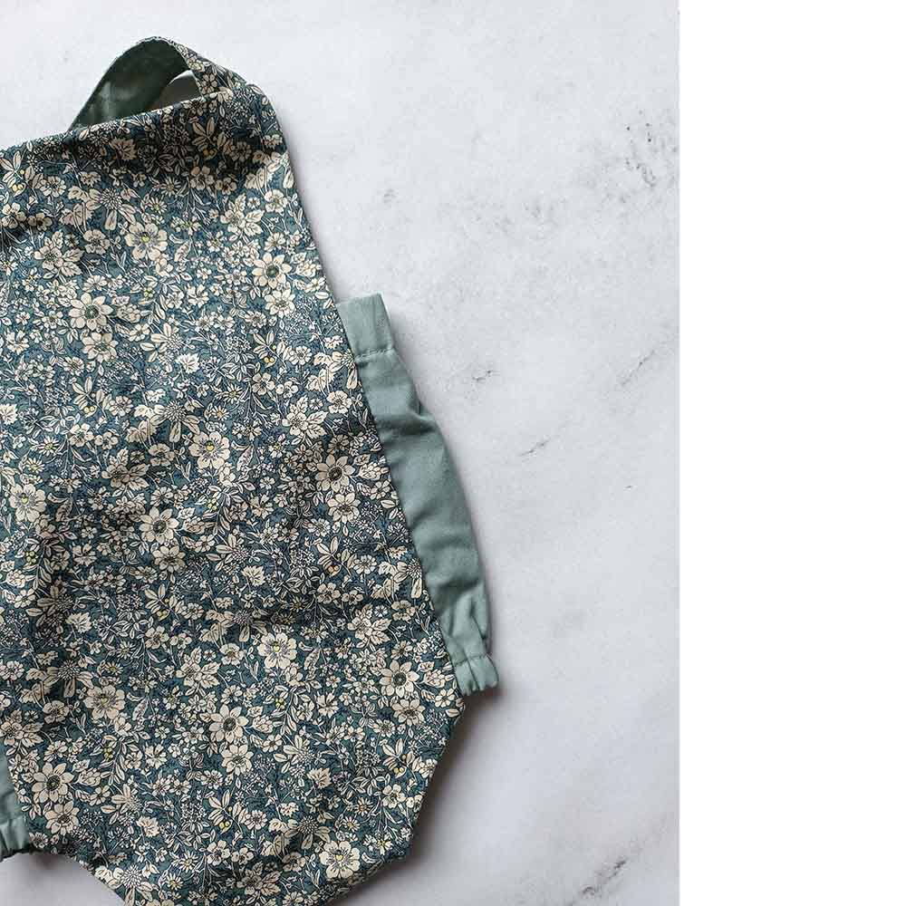 Baby Brave Floral Baby Bodysuit Vintage - Sage