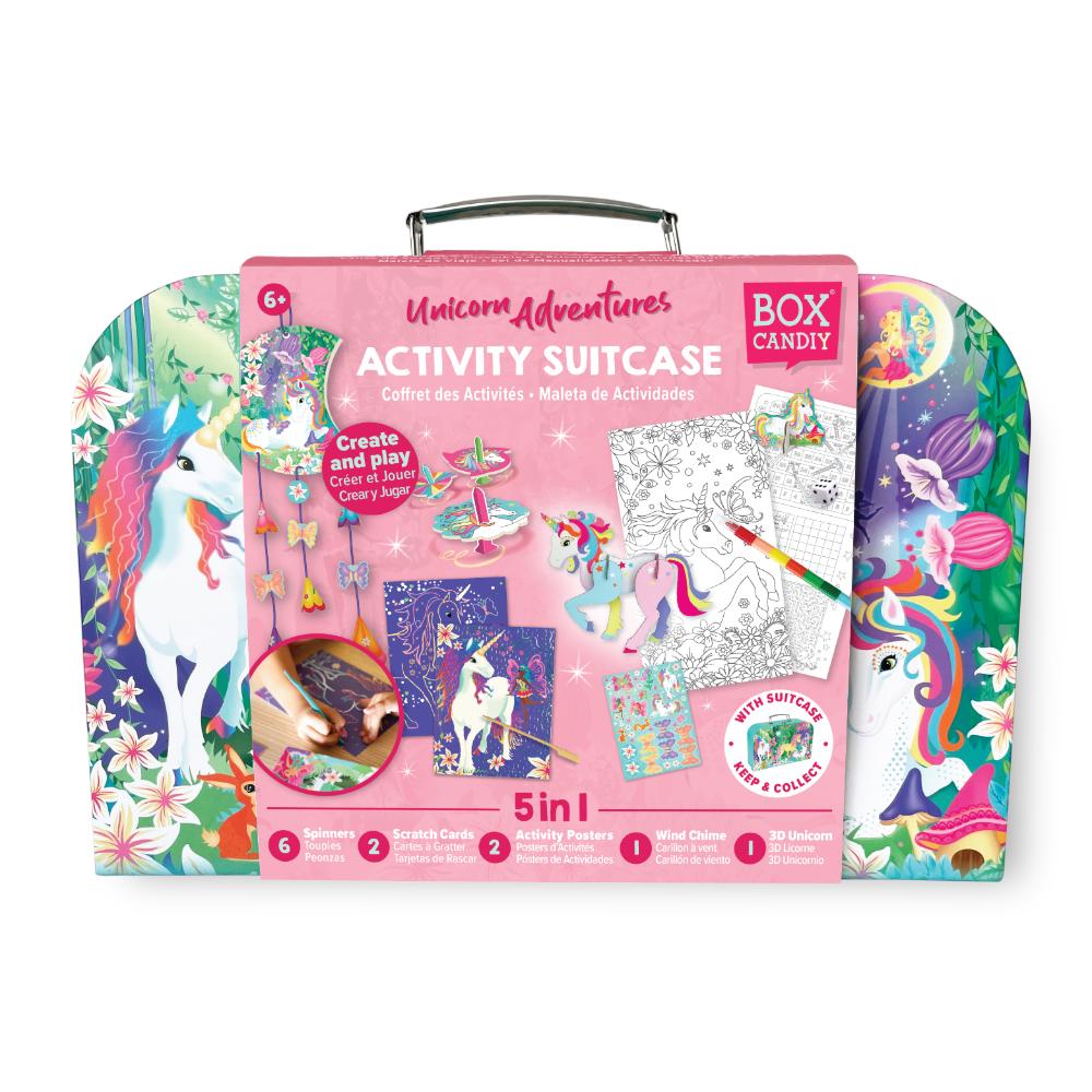 Box Candiy - Unicorn Adventure - Travel Suitcase Multi Craft And Activity Set