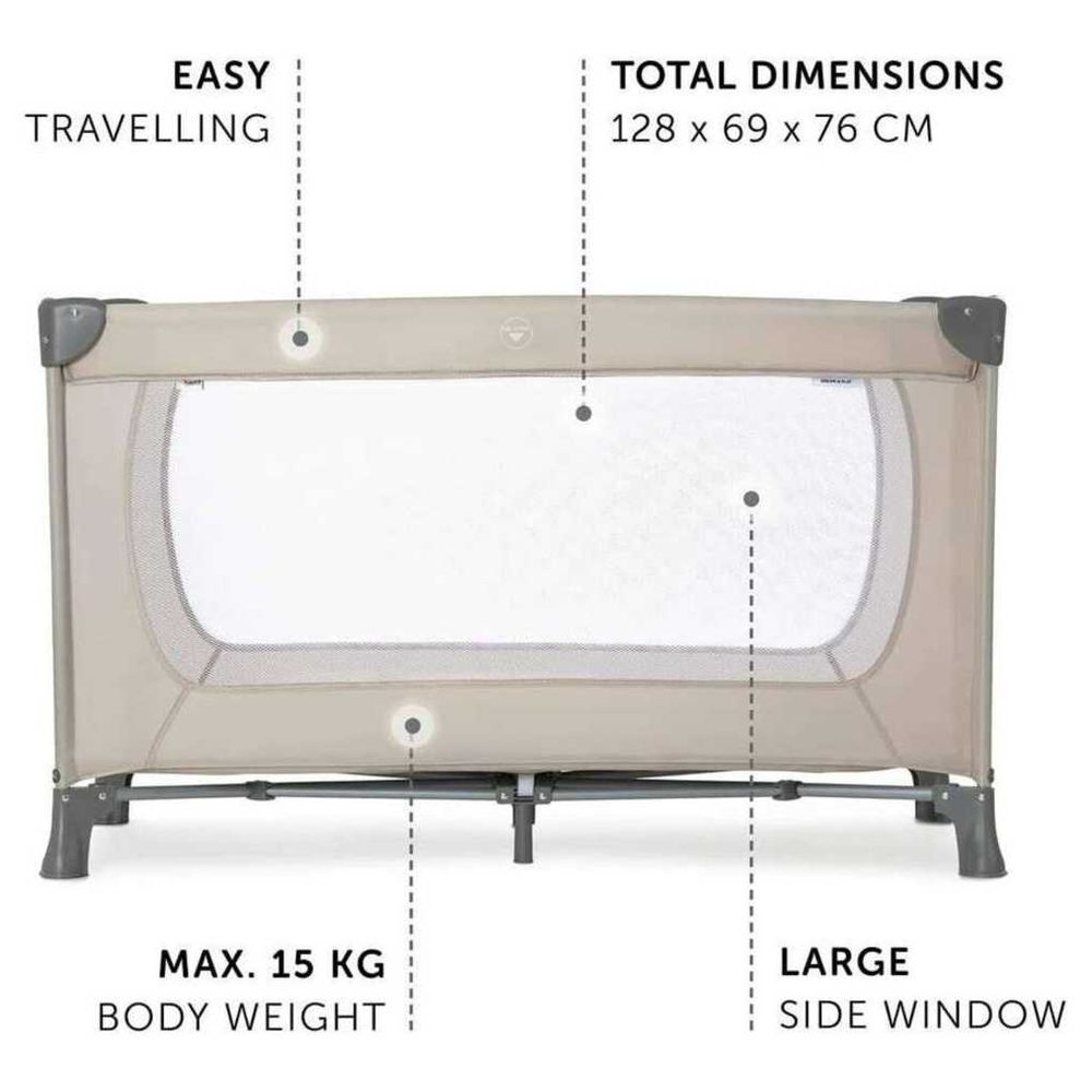 Hauck - Dream'N Play Travel Bed 60 x 120 cm - Beige