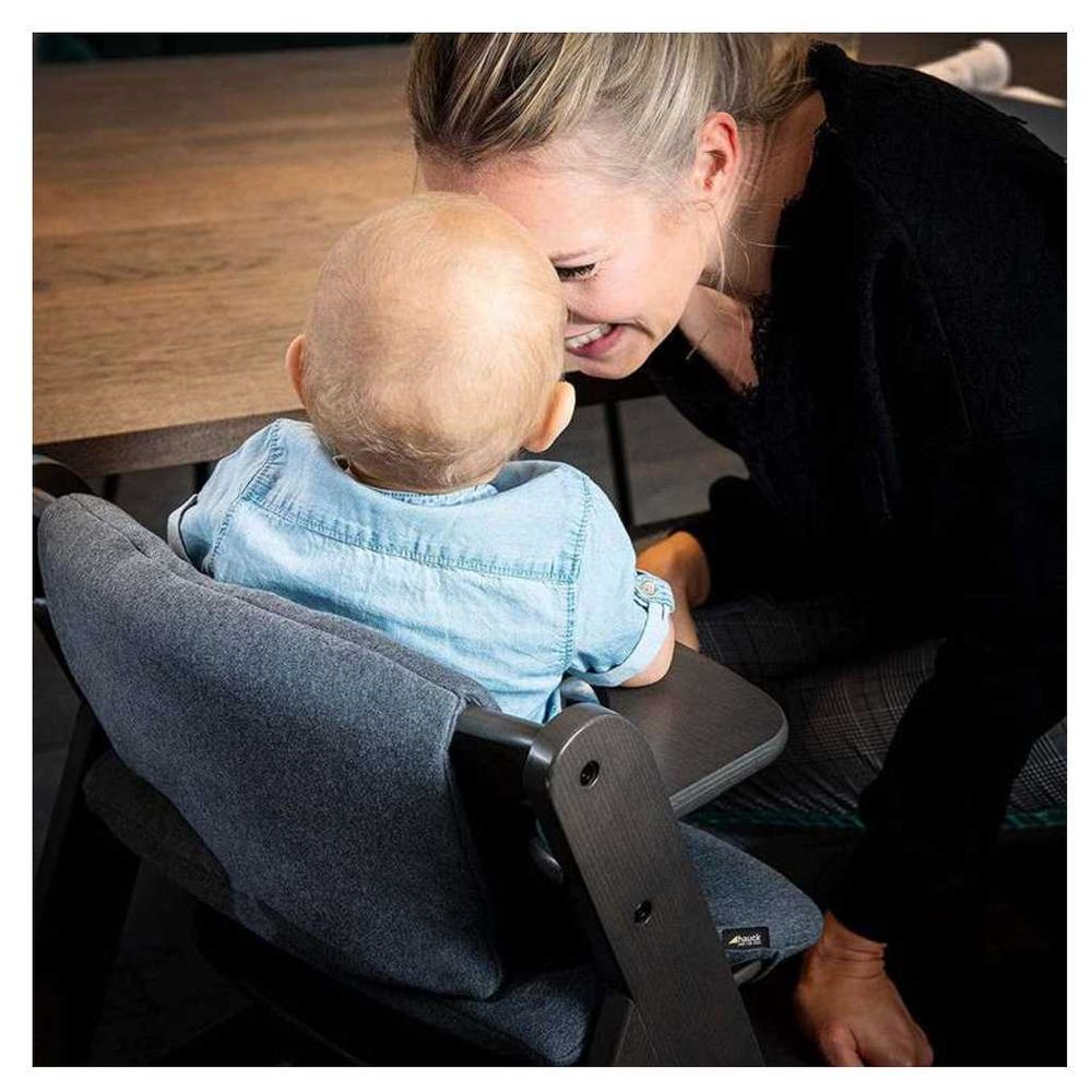 Hauck - Premium Seatpad for Alpha Chair - Jersey Charcoal
