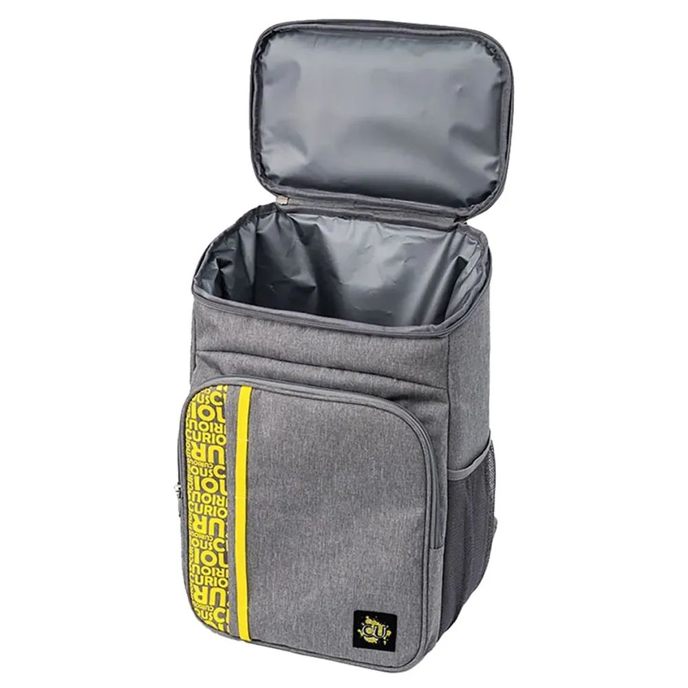 Biggdesign - Moods Up Curious Insulated Lunch Backpack - Grey/Yellow - 10.4-Inch/26.5cm