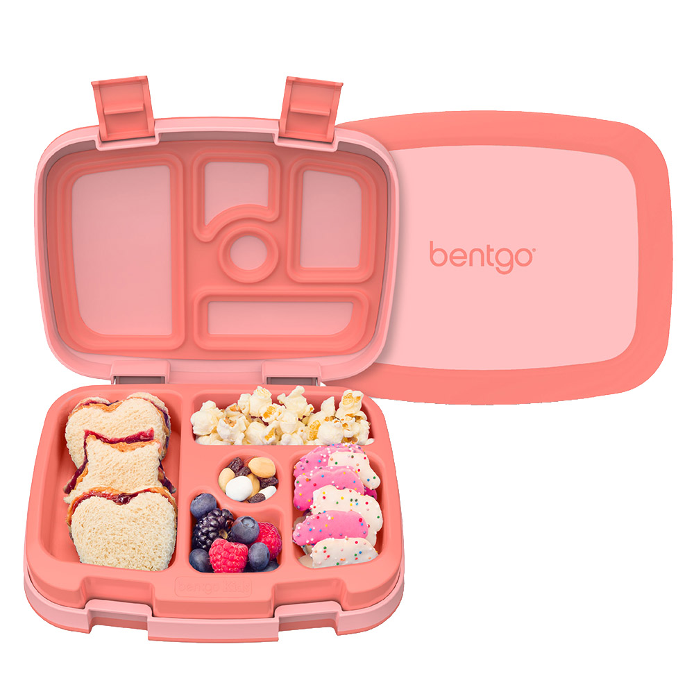 Bentgo - Kids Colour 5 Compartment Lunchbox - Coral