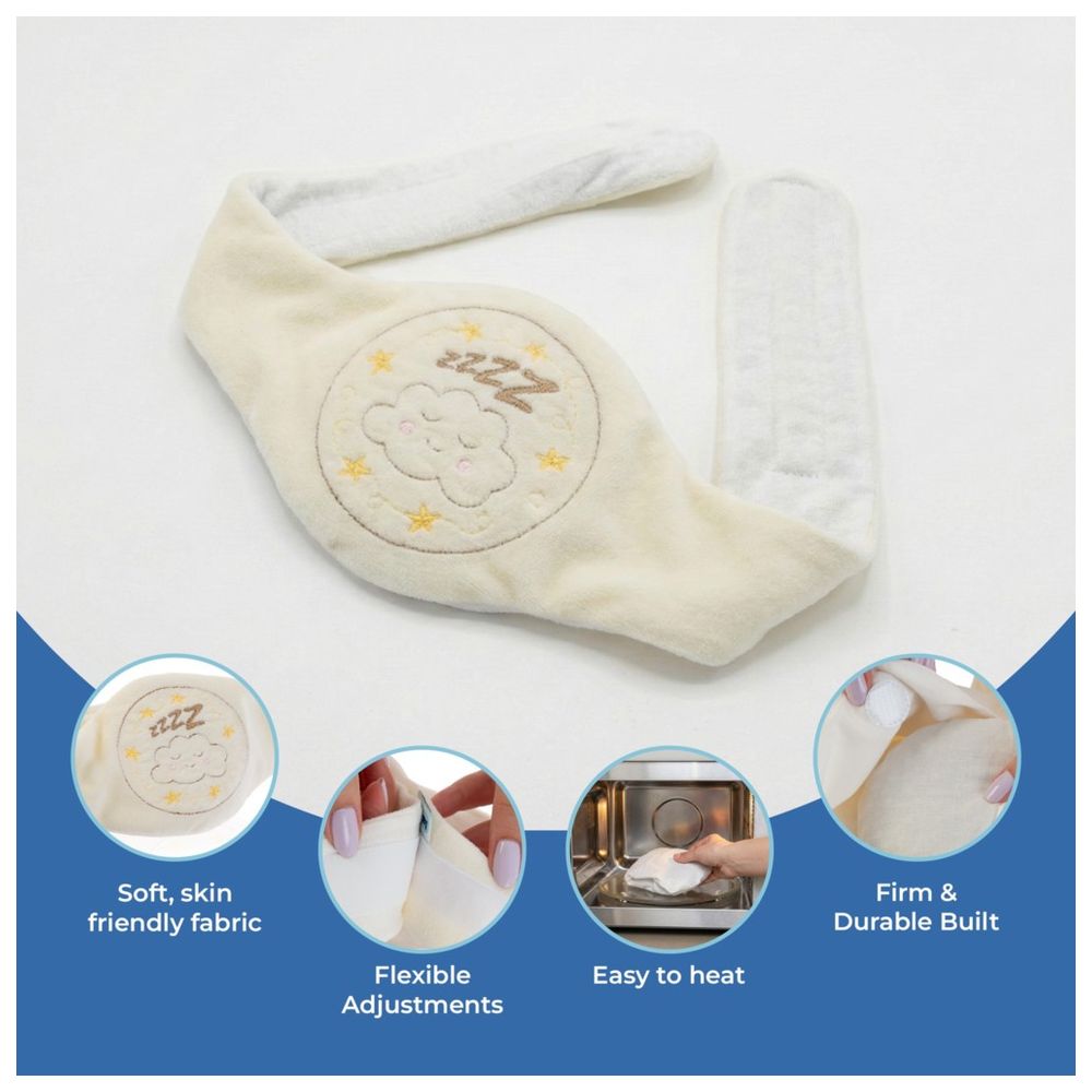 Babyjem - Baby Colic Relief Belt with Natural Cherry Seeds - Ecru