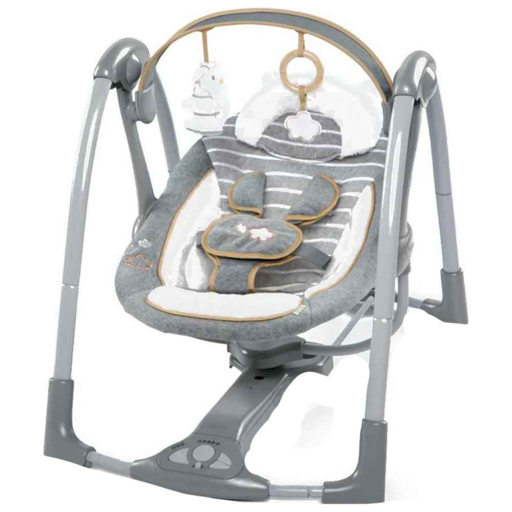 Ingenuity - Boutique Collection Swing N Go Portable Swing - Bella Teddy
