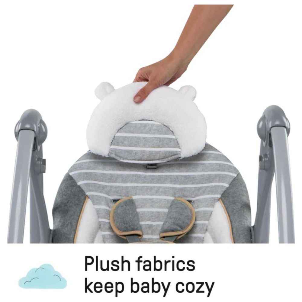 Ingenuity - Boutique Collection Swing N Go Portable Swing - Bella Teddy