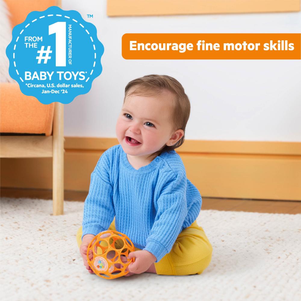 Bright Starts - Rattle Easy-Grasp Toy - Orange