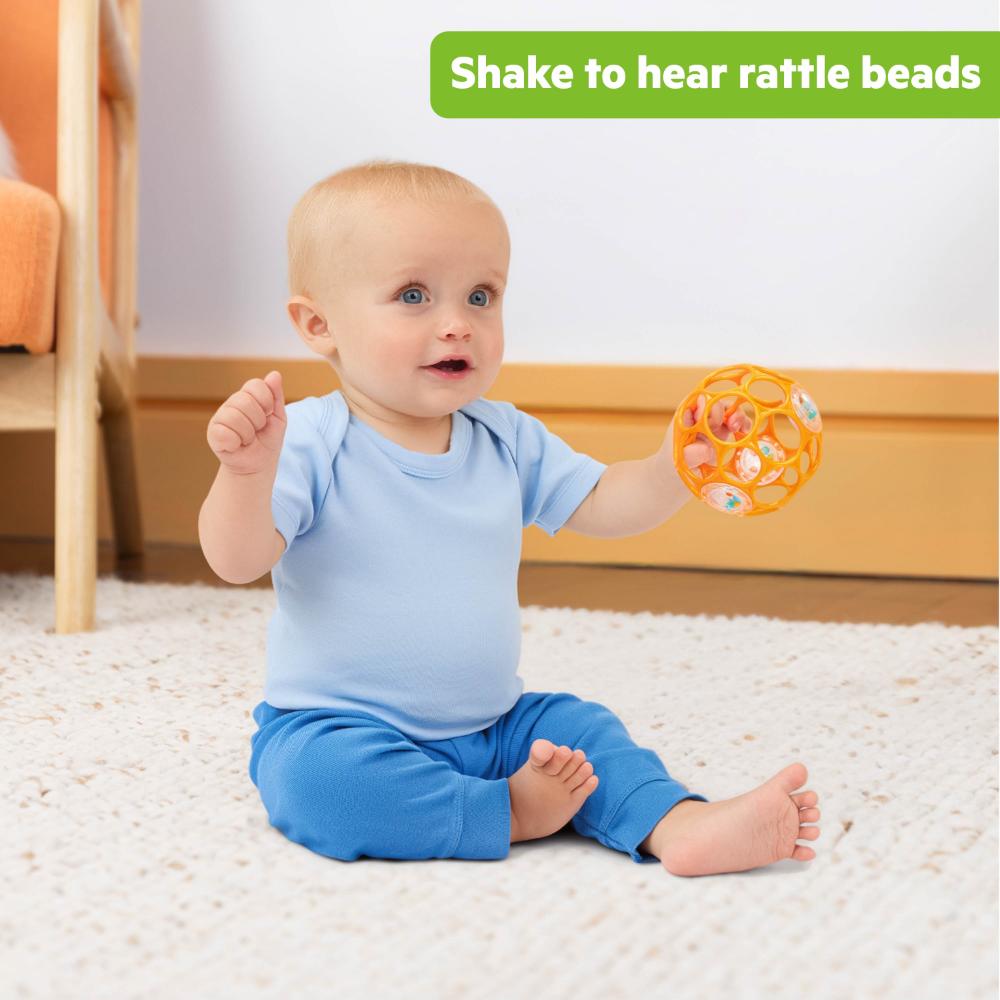Bright Starts - Rattle Easy-Grasp Toy - Orange