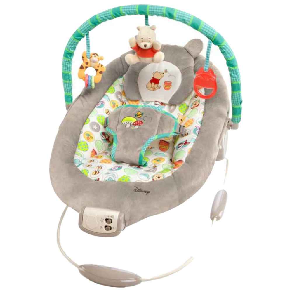 Disney Baby - Winnie The Pooh Dots & Hunny Pots Bouncer - Grey