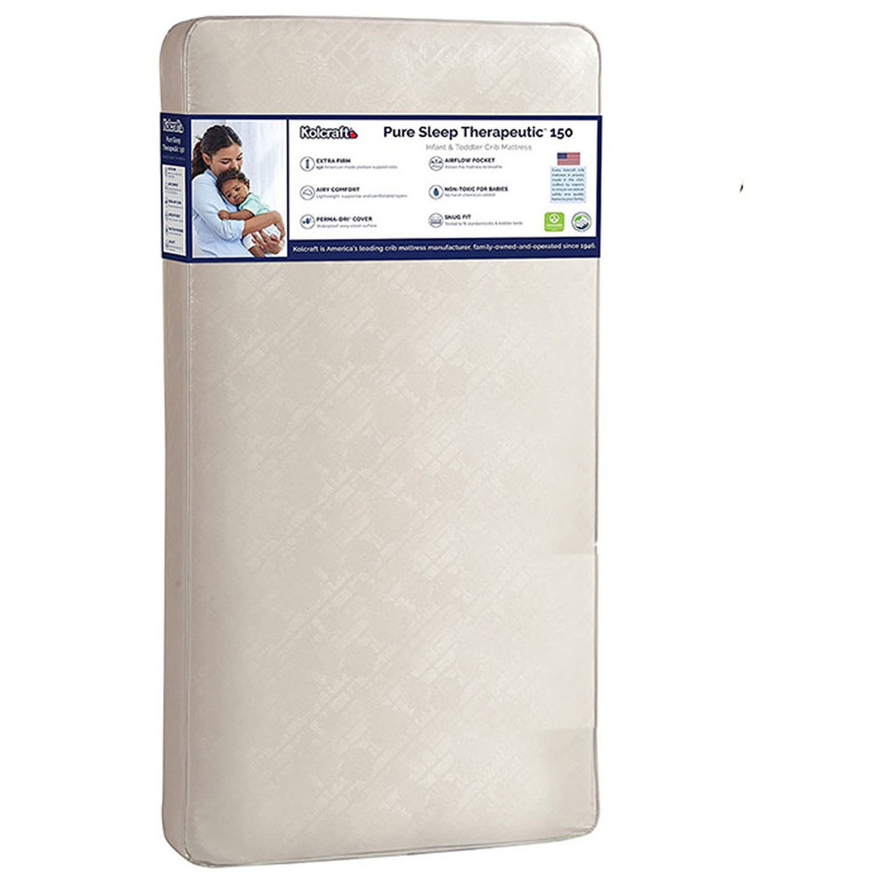 Kolcraft Pure Sleep Therapeutic 150 Crib Mattress - White