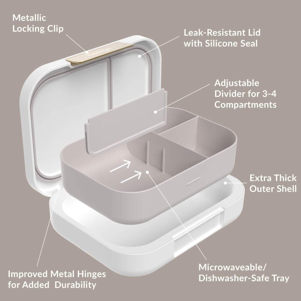 Bentgo - 4 Compartments Modern Adult Lunchbox 850 mL - White