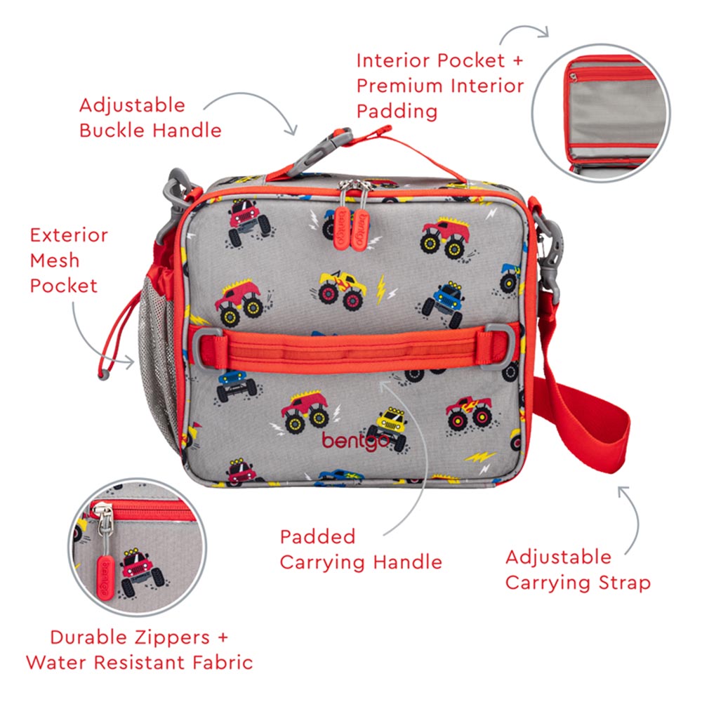 Bentgo - Kids Prints Lunch Bag - Trucks