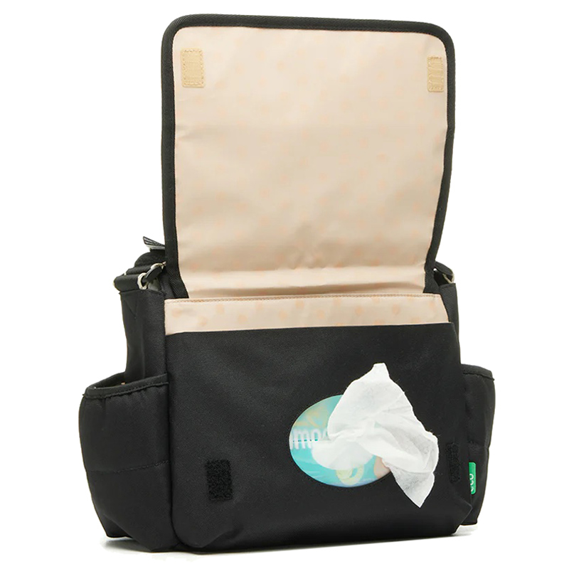 Babymel - Eco Quilt Stroller Diaper Bag - Black