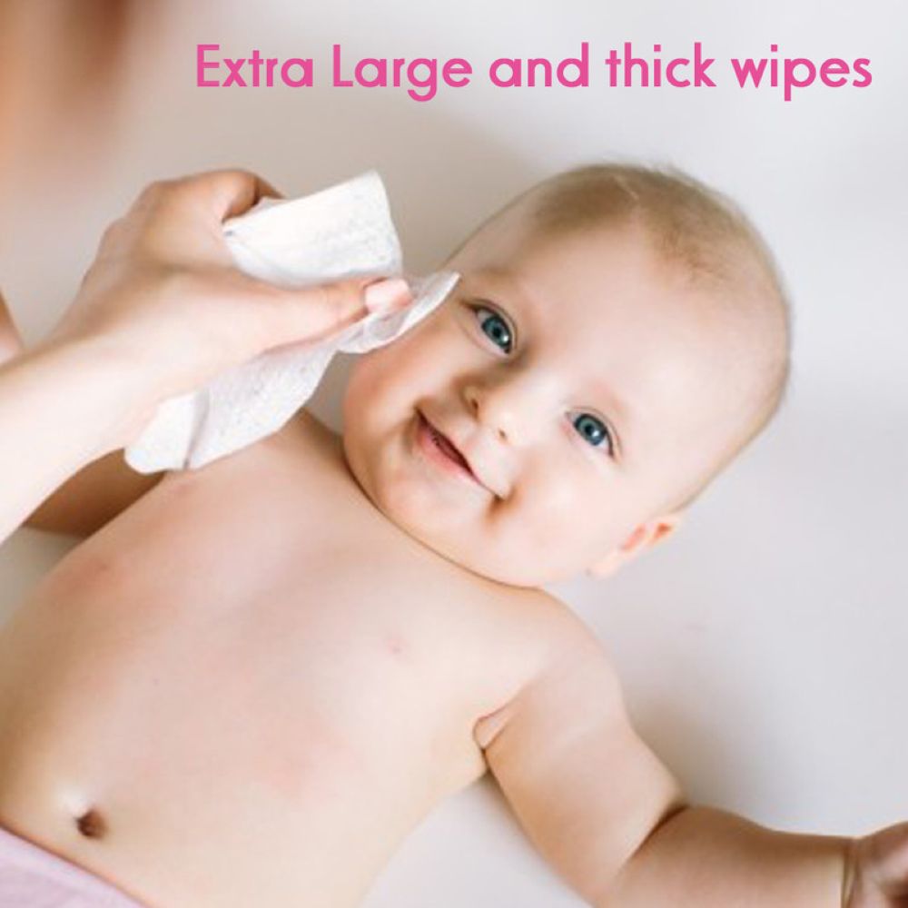 Cool & Cool - Baby Wipes XL 84's x Pack of 8 - 672's