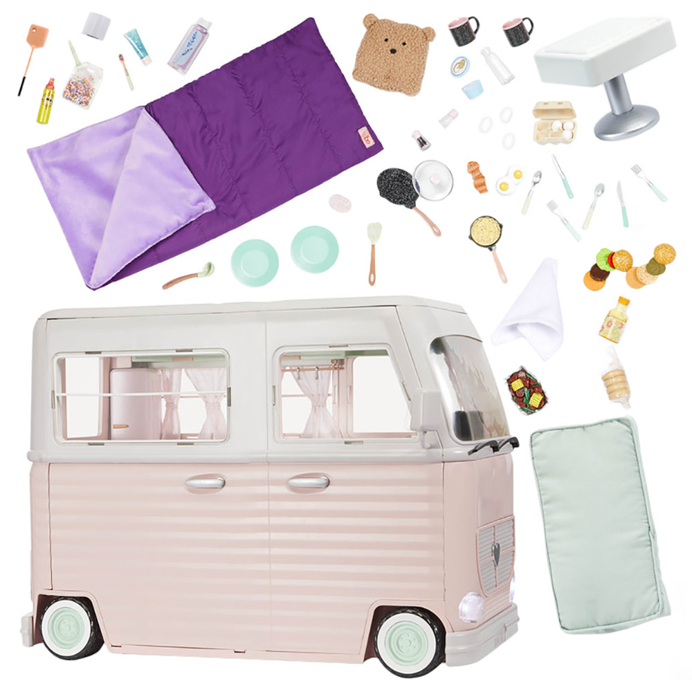 Our Generation - RV Country Cruising Camper Playset - 58Pcs