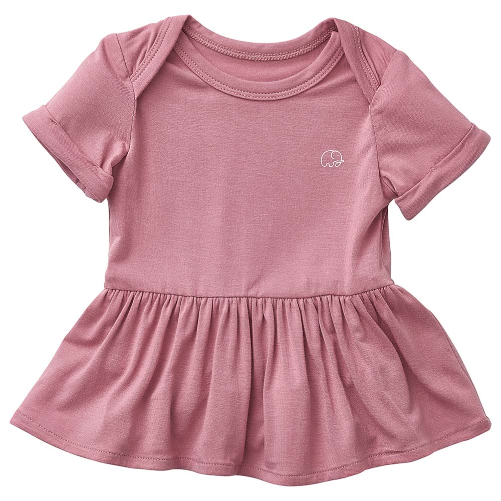 Anvi Baby Organic Bamboo Spandex Onesie Dress - Lilac