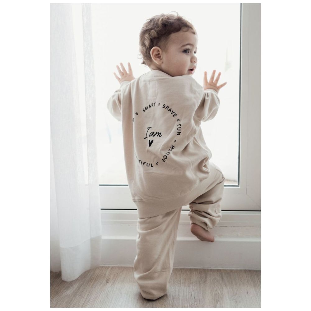 Elli Junior I Am! Organic Sweatpants - Beige