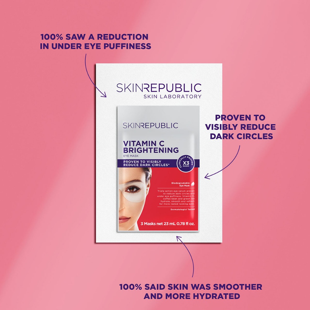 Skin Republic - Brightening Eye Mask 23ml Pack of 3
