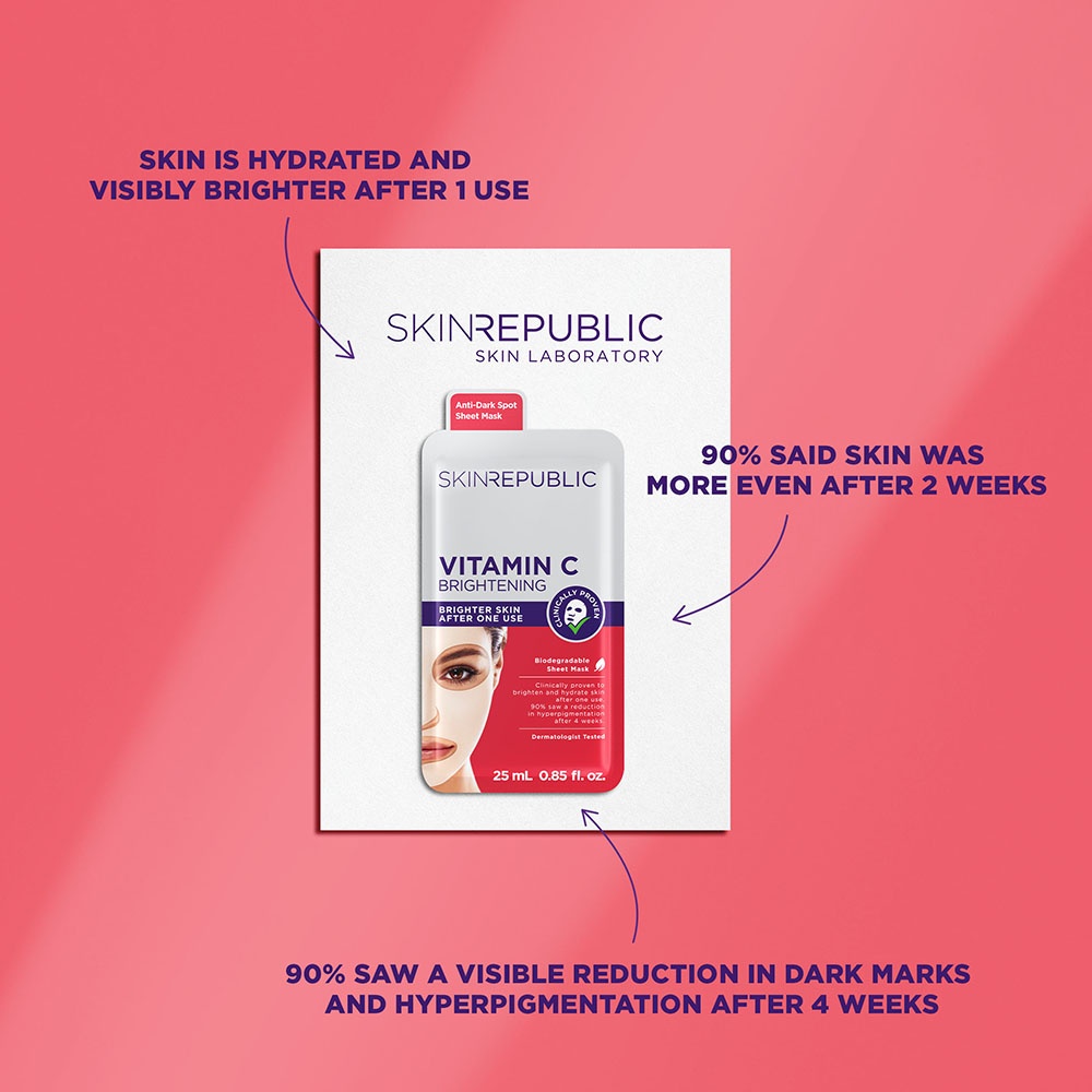 Skin Republic - Brightening Vitamin C Face Mask Sheet 25ml