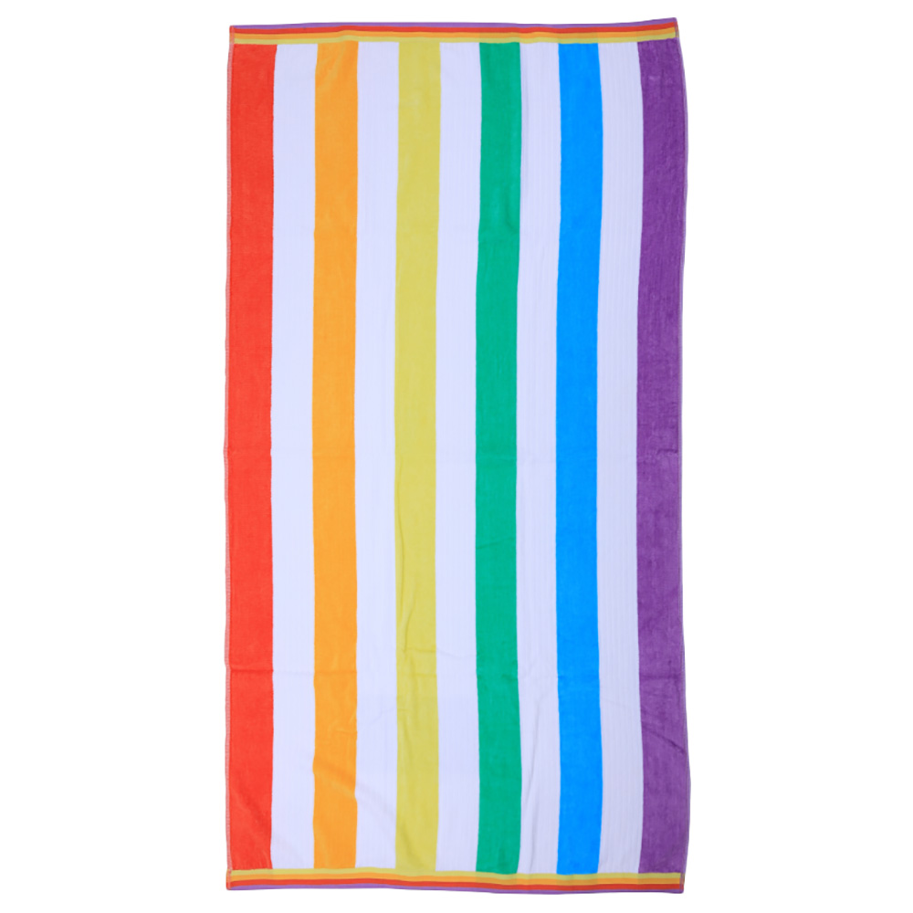 Byft Cotton Jacquard Beach Towel - Rainbow