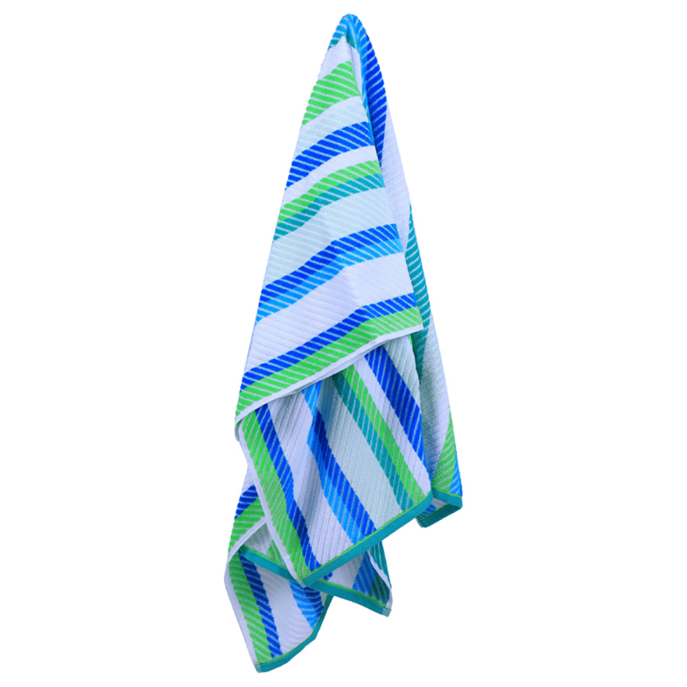 Byft Cotton Jacquard 86x162cm Cool Stripe Beach Towel