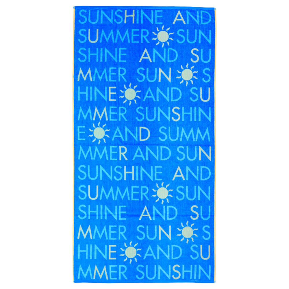 Byft Cotton Jacquard 86x162cm Sunshine and Summer Beach Towel