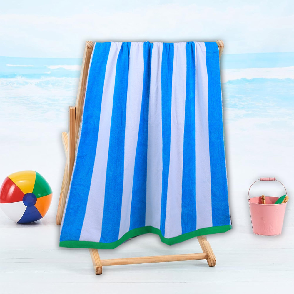 Byft Cotton Jacquard 86x162cm Cool Stripe Yarn Dyed Beach Towel