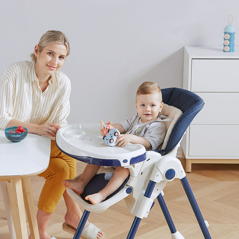 Lovely Baby Lux High Chair - Navy Blue