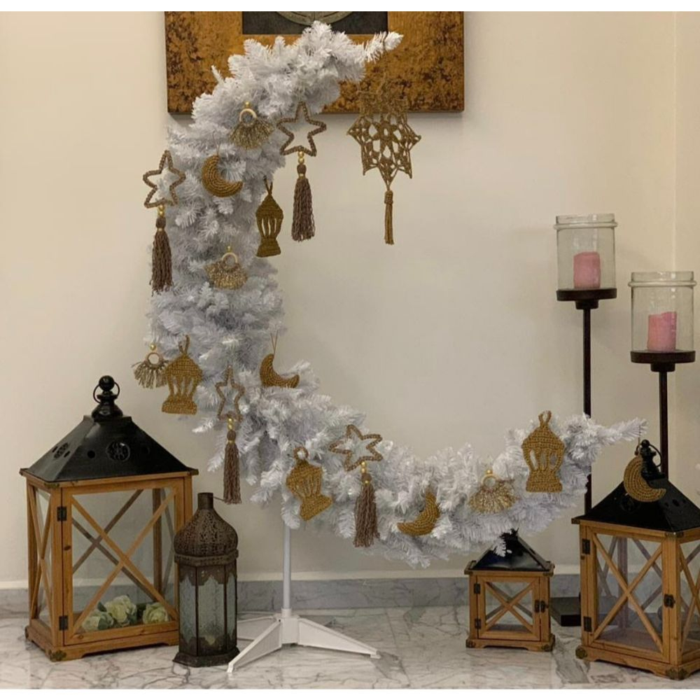 Ramadan Crescent 180cm/6ft White