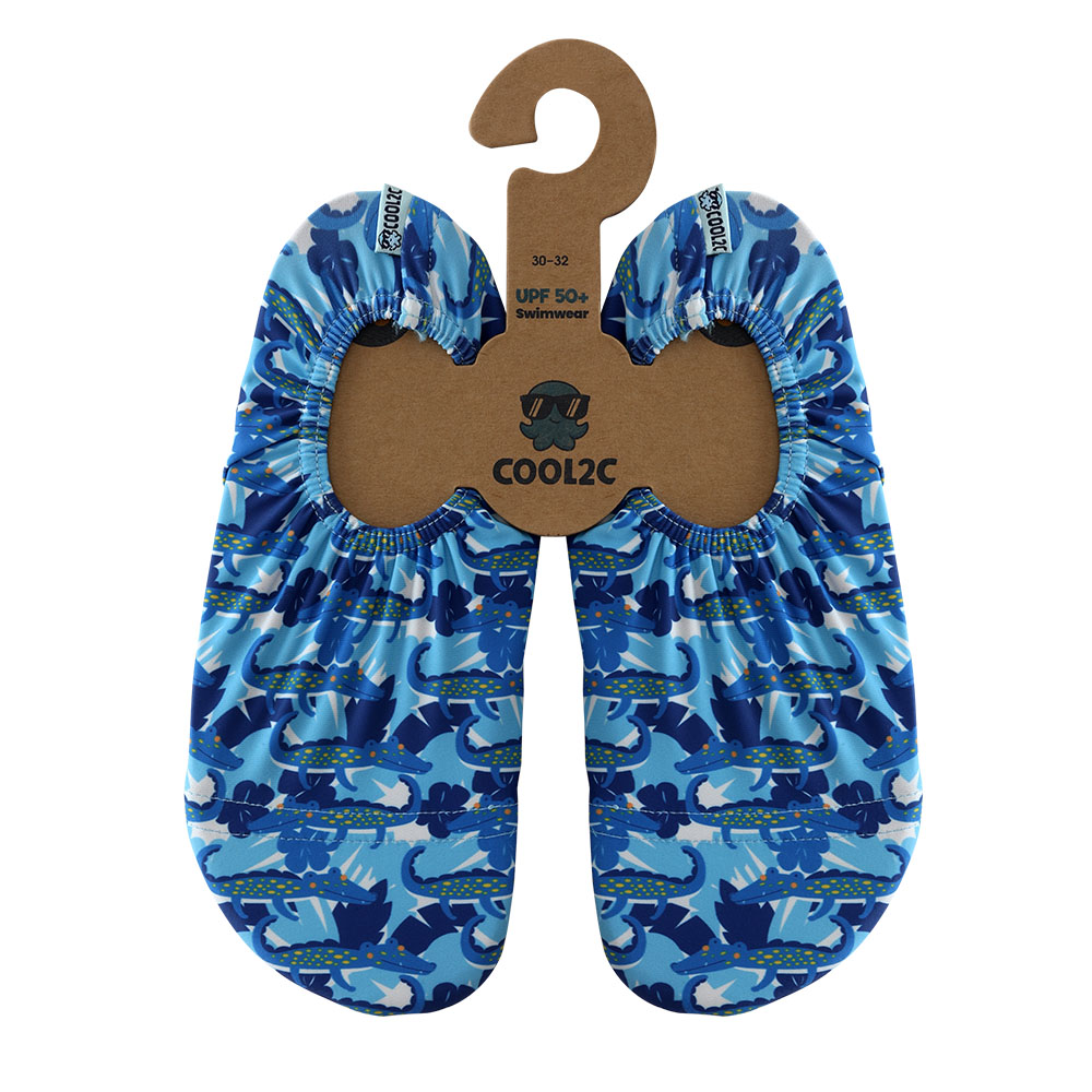 Cool2c Kids Crocodile Non-Slip Pool Shoes - Blue