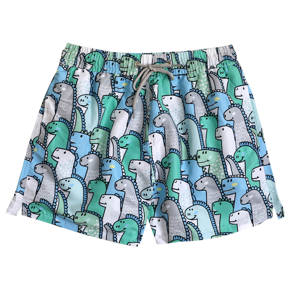 Cool2c Boys Dinosaur Board Shorts - Green