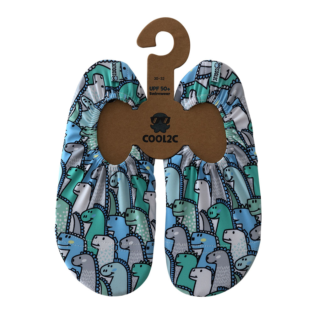 Cool2c Kids Dinosaur Non-Slip Pool Shoes - Green