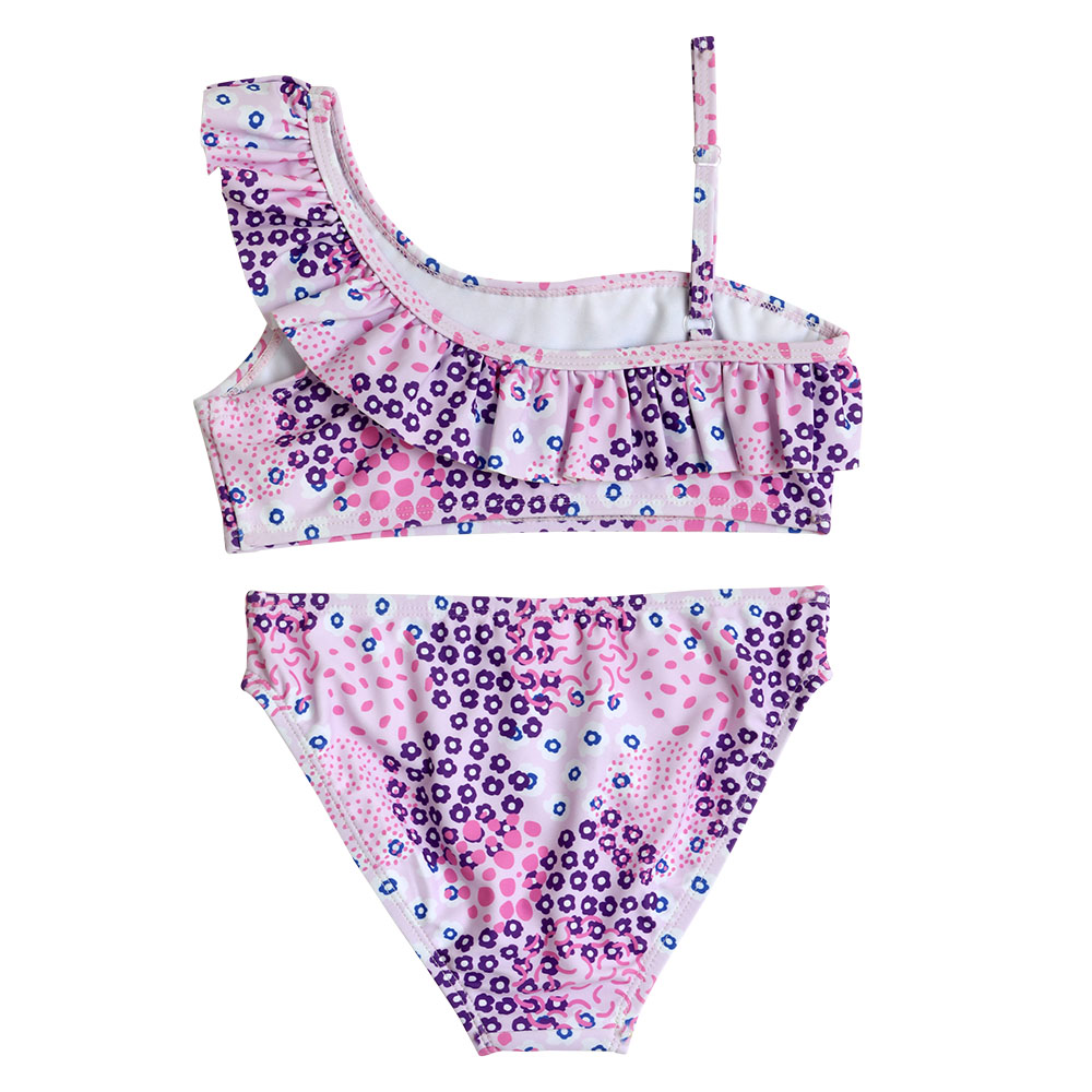 Cool2c Girls Flowers Swim Suit - Purple - 2 Pcs
