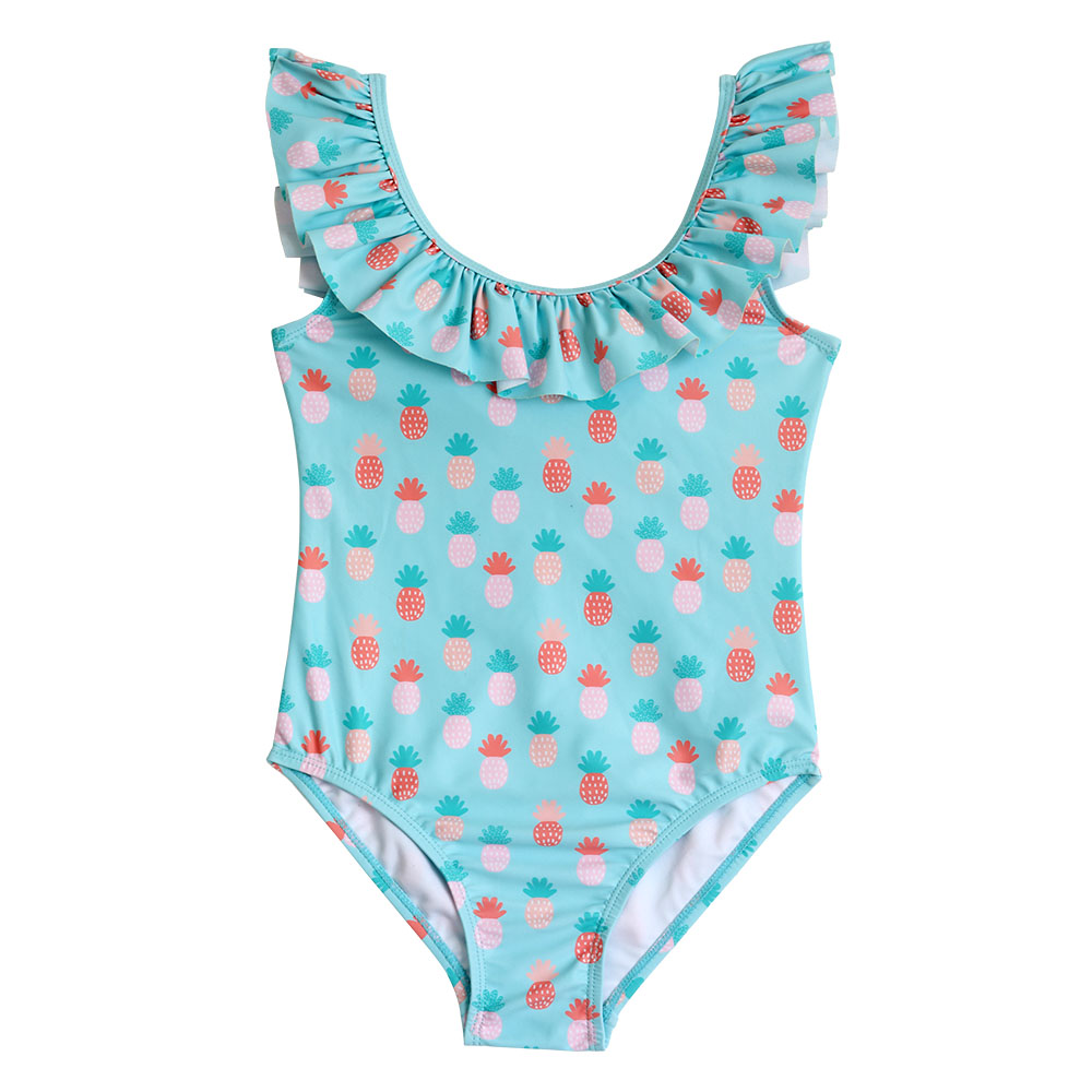 Cool2c Girls Pineapple Swimsuit - Green