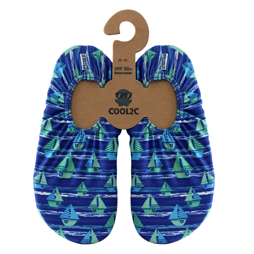 Cool2c Ship Non Slip Pool Shoes - Blue