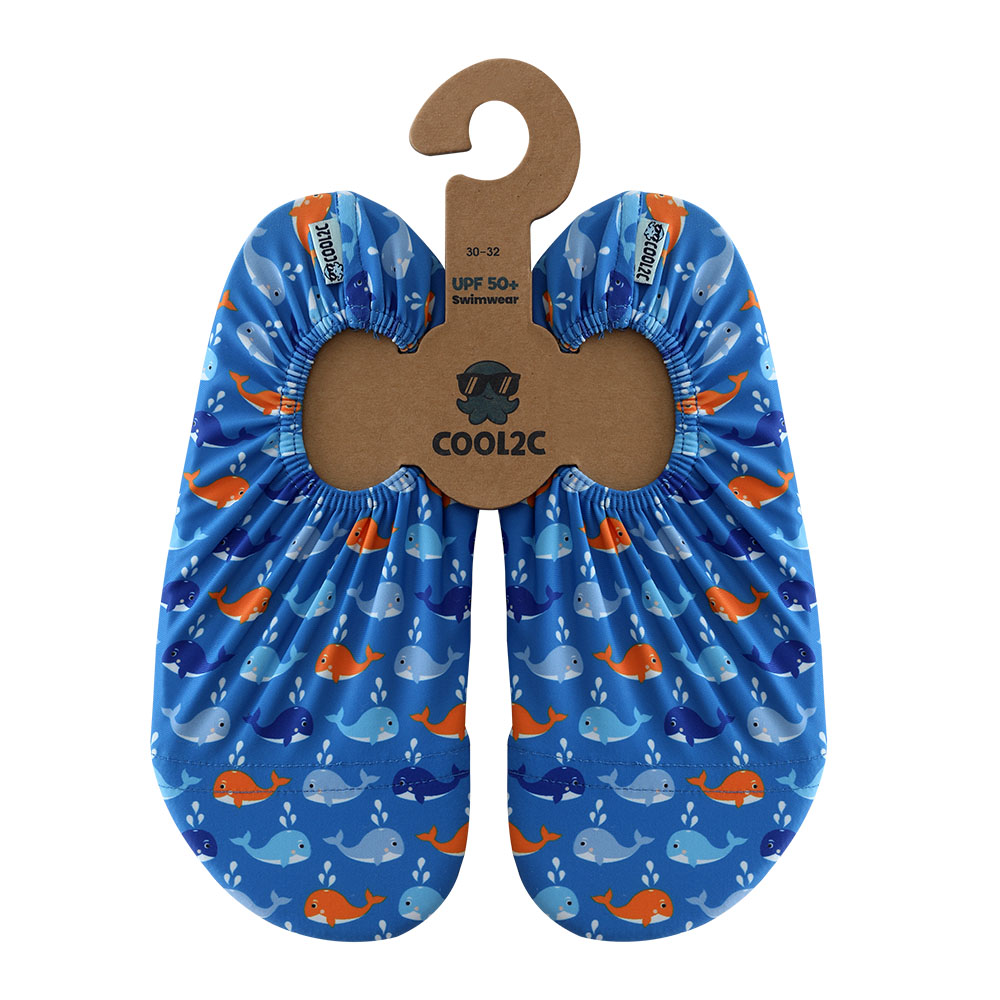 Cool2c Kids Whale Non-Slip Pool Shoes - Blue