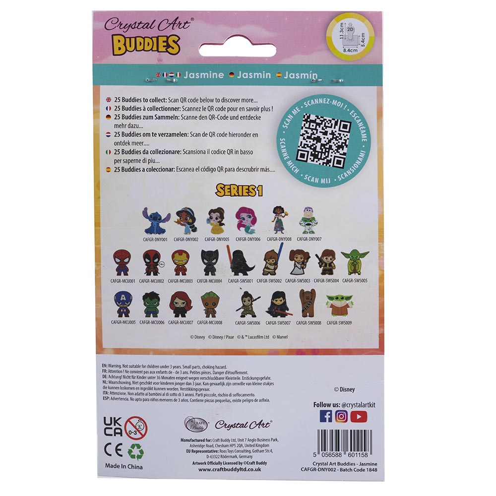 Craft Buddy - Crystal Art Buddy - Jasmine - 11 cm