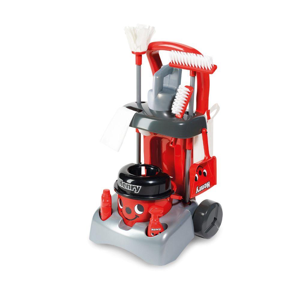 Casdon - Henry Deluxe Cleaning Trolley For Kids - Red