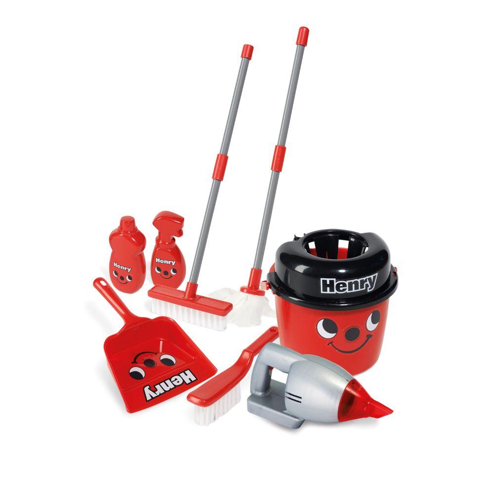 Casdon - Henry Deluxe Cleaning Trolley For Kids - Red