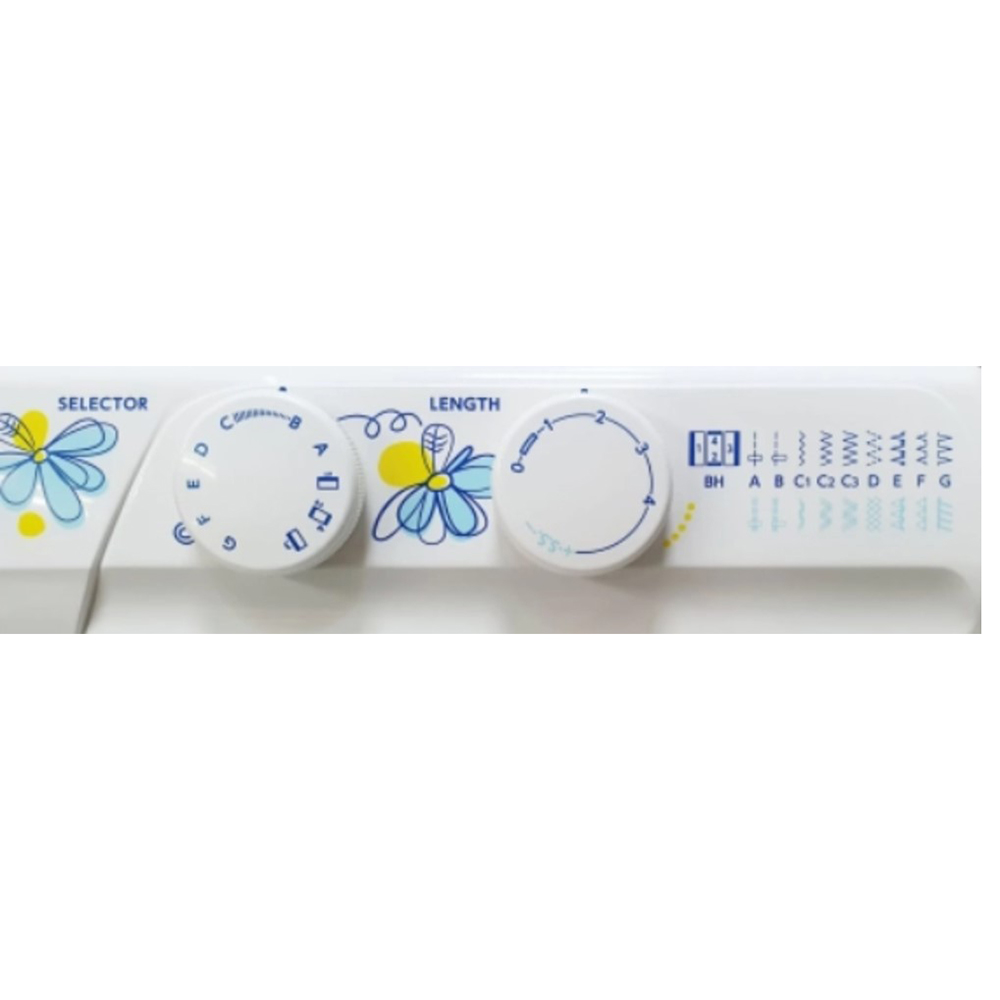 Janome Cerulean 12LE Sewing Machine With Hard Cover - White