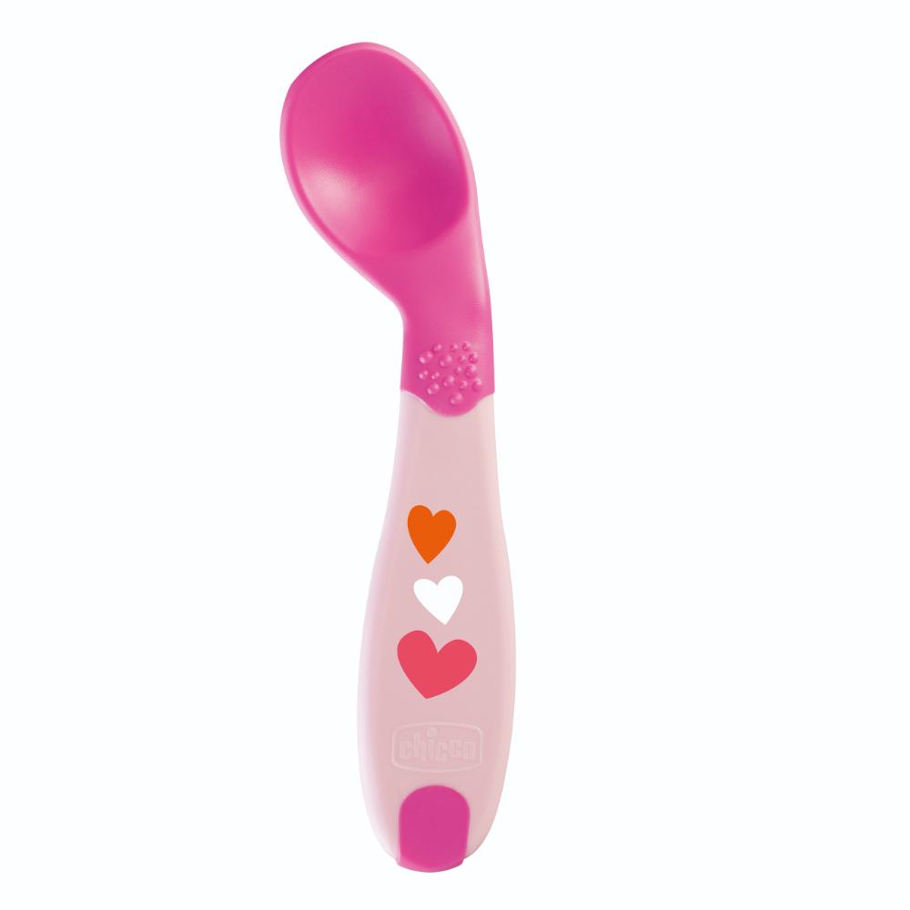Chicco Baby's First Spoon 8m+ - Pink