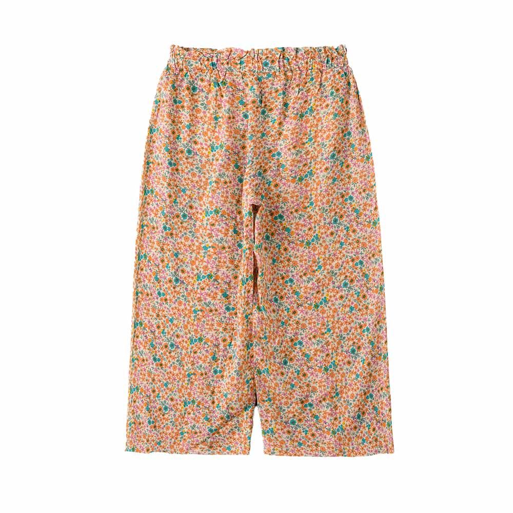 Jelliene Flower Printed Woven Bottom Pants - Pink