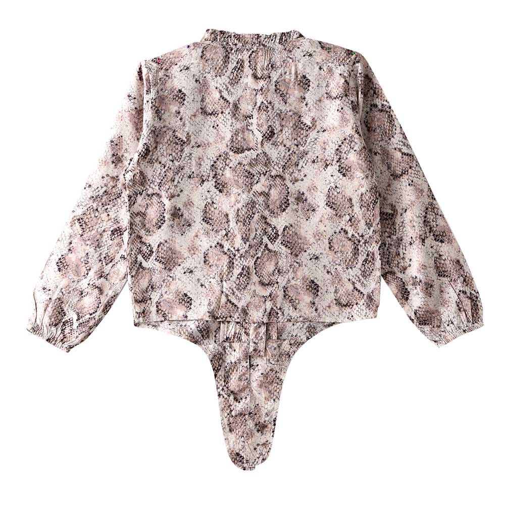 Jelliene Girls Printed Soft Viscose Top - Beige
