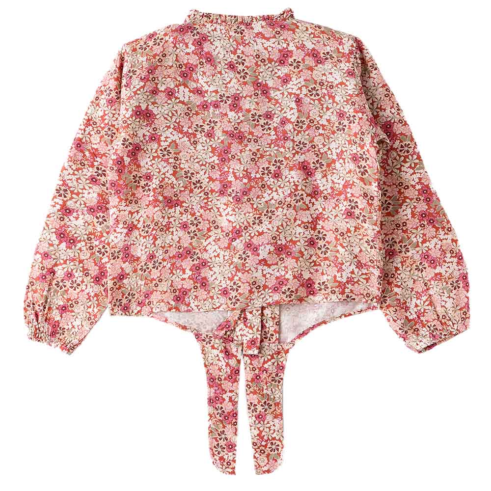 Jelliene Girls Printed Soft Viscose Top - Red