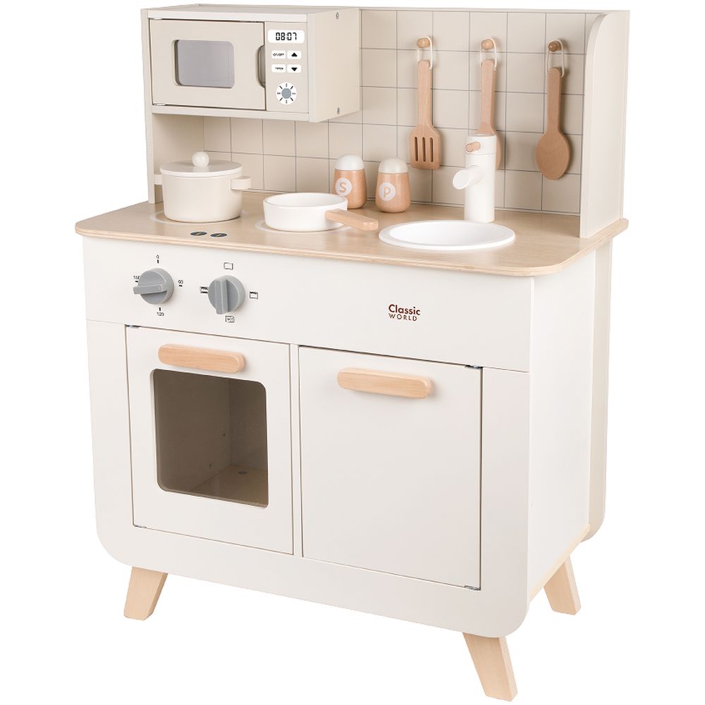 Classic World - Elite Chefs Wooden Play Kitchen - 11-Piece Set 